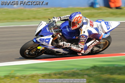 2008-05-11 Monza 0996 Supersport - Fabien Foret - Yamaha YZF-R6